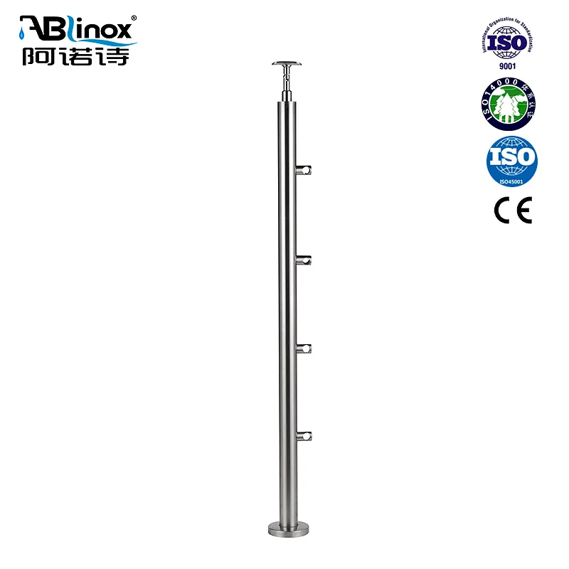 Stainless Steel Side Mounted Balustrade Post Stainless Steel Side Mounted Balustrade Post