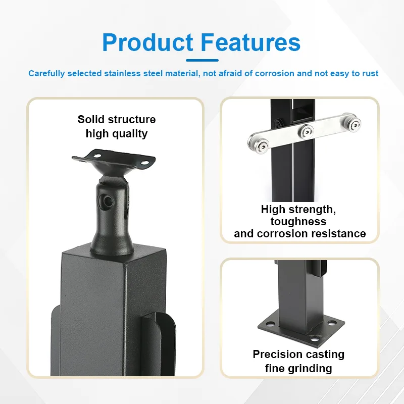 Custom 304/316 Stainless Steel Handrail Railings Post Custom 304/316 Stainless Steel Handrail Railings Post