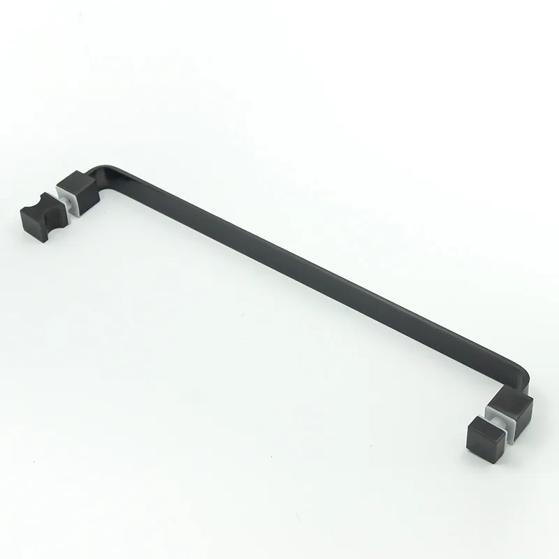 Stainless Steel Glass Door Hardware furniture Single Side Black Pull Handle Stainless Steel Glass Door Hardware furniture Single Side Black Pull Handle