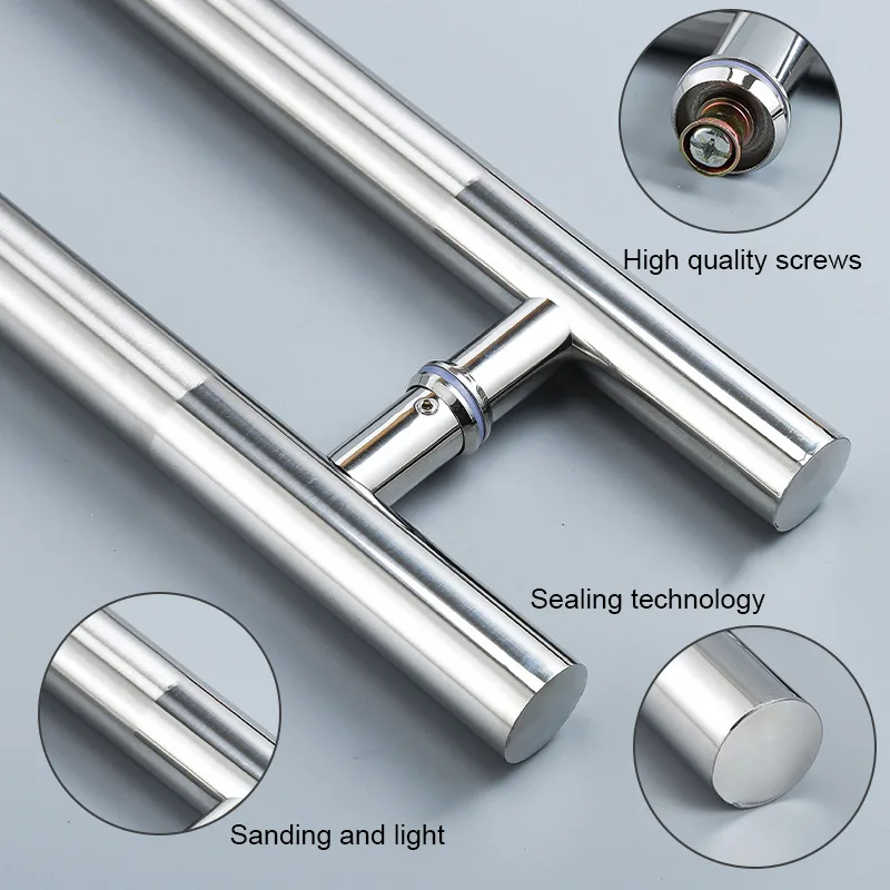 Double-Sided Stainless Steel Glass Door Handle Double-Sided Stainless Steel Glass Door Handle