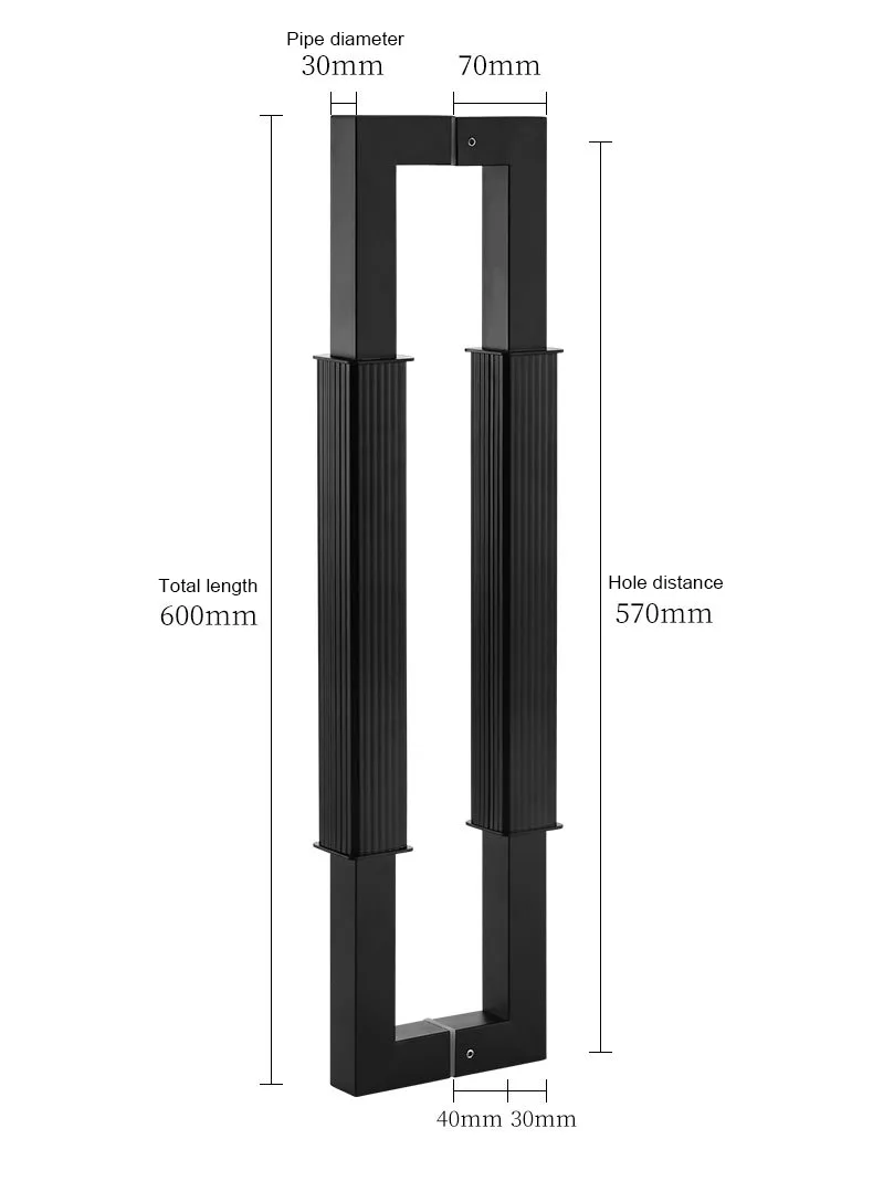 Stainless Steel Interior/Exterior Push Pull Door Handle Stainless Steel Interior/Exterior Push Pull Door Handle