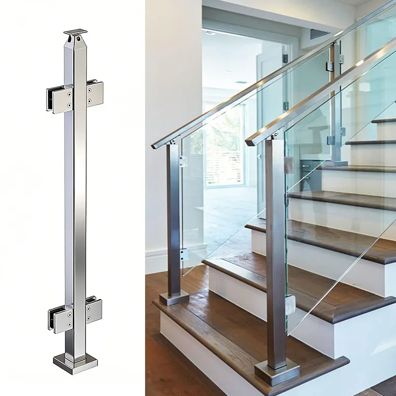 Stainless Steel Glass Railing Post Home Outdoor Stainless Steel Glass Railing Post Home Outdoor