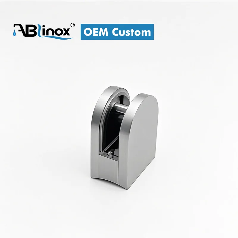 Custom Stainless Steel Glass Clamp Custom Stainless Steel Glass Clamp