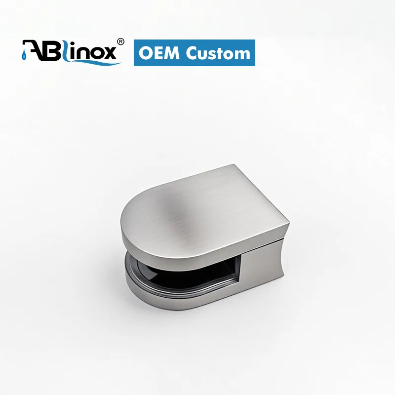 Custom Stainless Steel Glass Clamp Custom Stainless Steel Glass Clamp