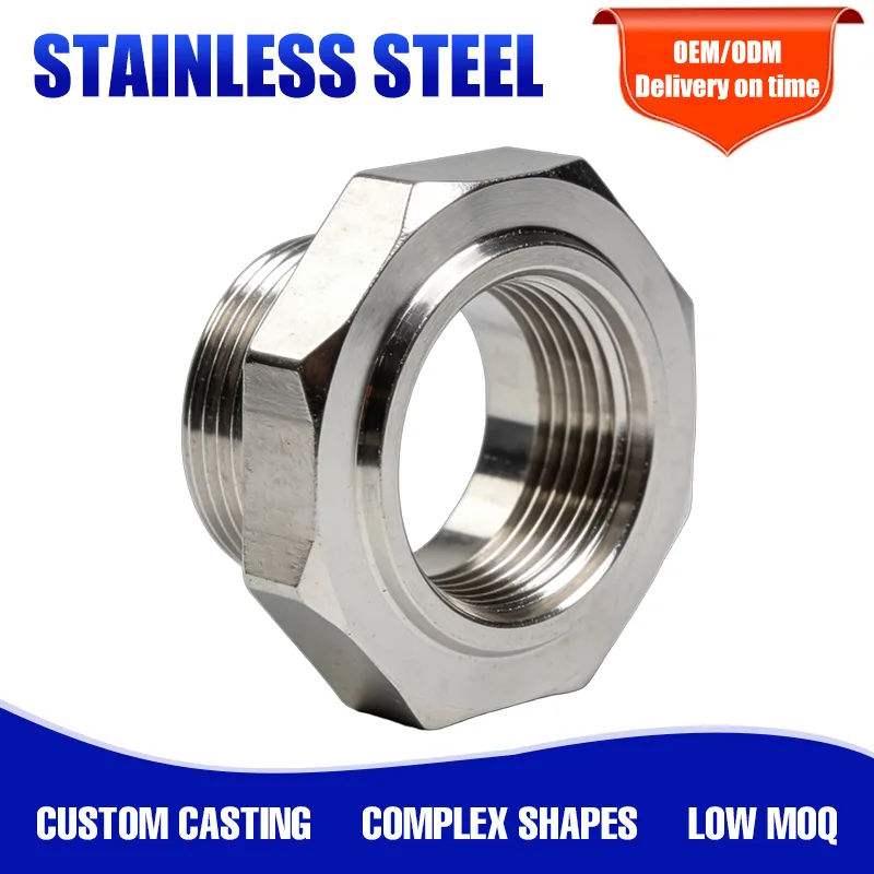 Precision Machined Stainless Steel Octagonal Reducing Bushing Precision Machined Stainless Steel Octagonal Reducing Bushing